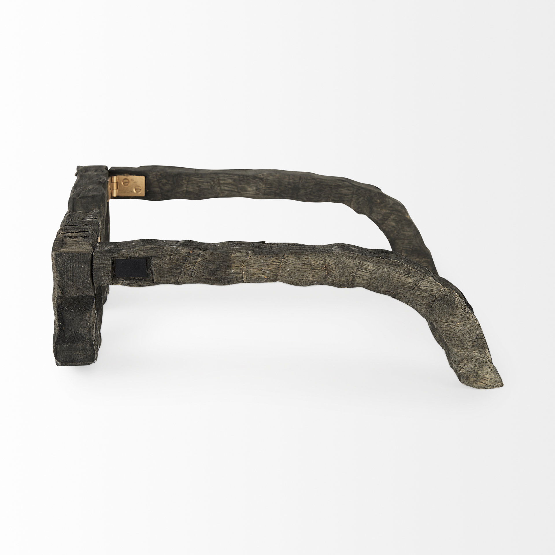 Elliot 13L x 14W Brown Wooden Eyeglasses, Decorative Object by Mercana, 13.39" length x 13.78" width x 4.75" height View 7