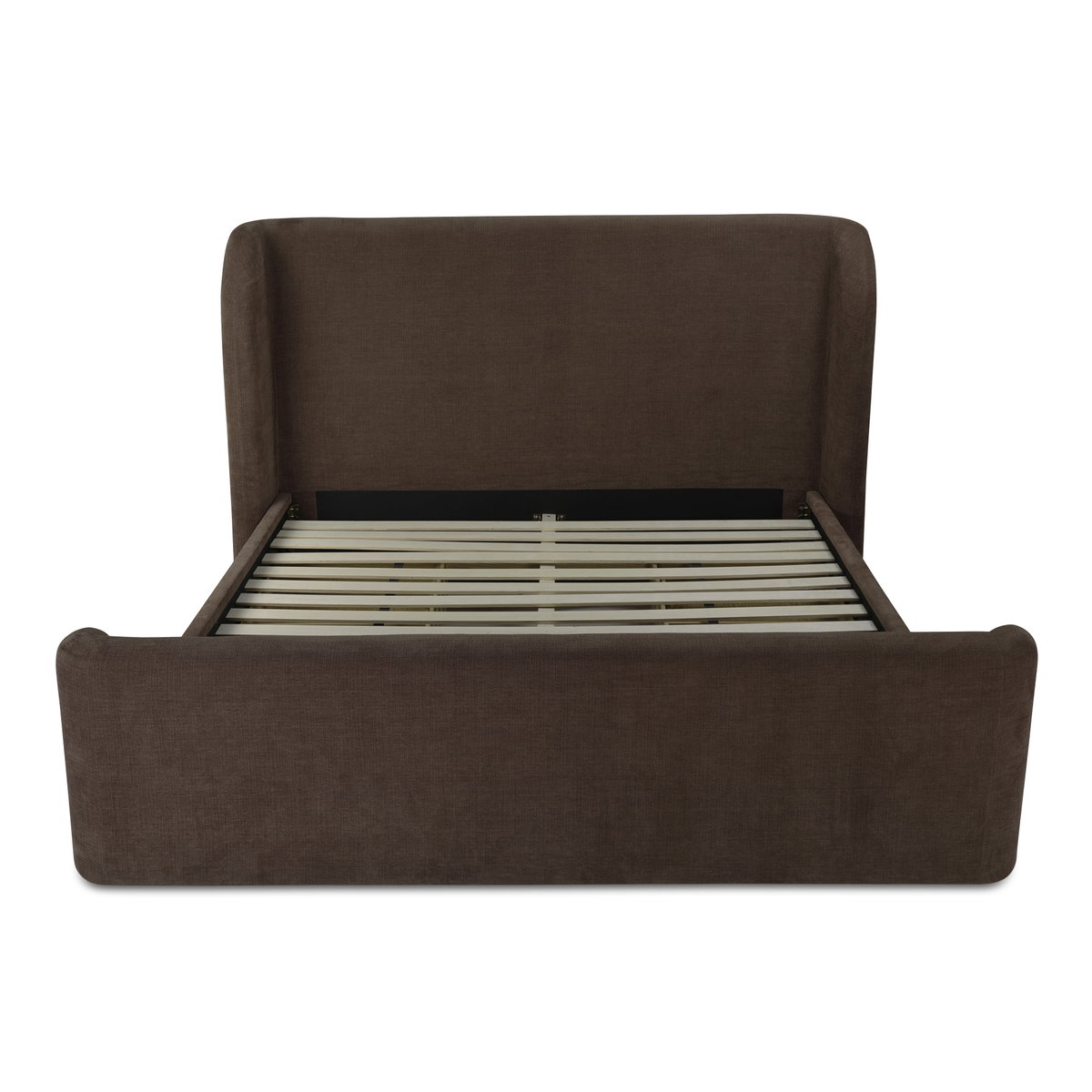 Sophia Queen Storage Bed Brown, by Moe's Home, 6'4" width x 4'7" height x 7'7" depth View 4