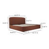 Joan Queen Storage Bed Rust thumbnail 16