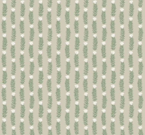 Eden Beige & Green Wallpaper