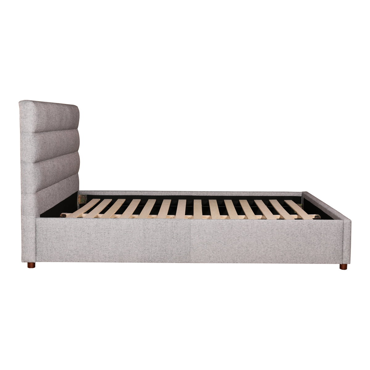 Takio Queen Bed Light Grey, by Moe's Home, 65" width x 44.5" height x 87" depth View 5