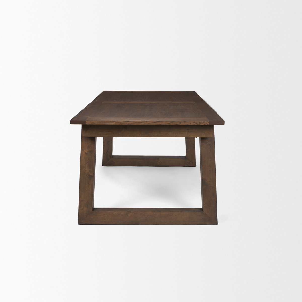 Takota 106.3'L x 39.3'W Rectangular Extendable Dining Table | Modern | Dark Brown Wood | Seats 8, by Mercana, 106.25" length x 39.25" width x 30.75" height View 7