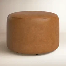 Online Designer Combined Living/Dining Danva Genuine Leather Ottoman