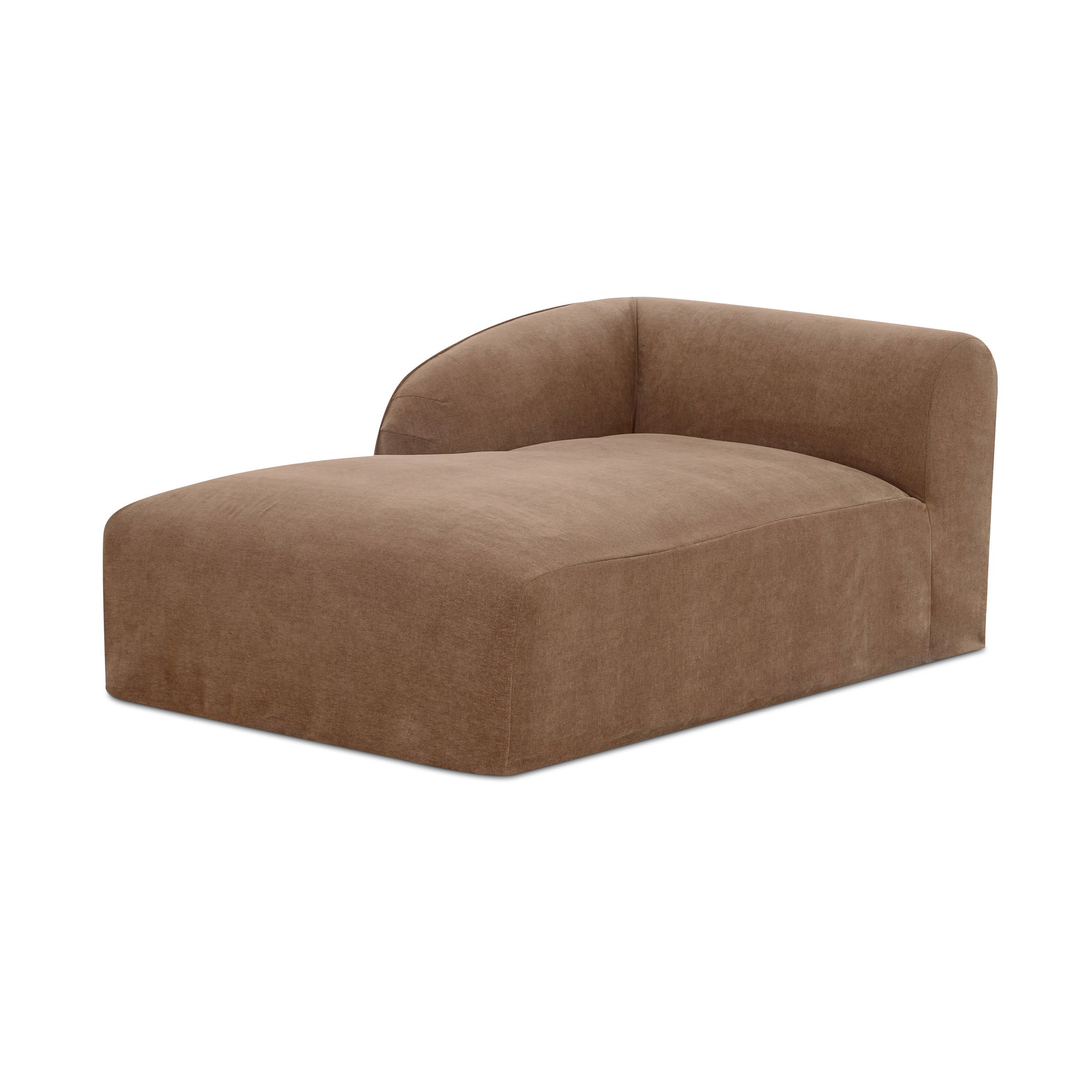 Isla Left Arm Facing Chaise Mocha, Chaise Lounges & Daybed by Moe's Home, 44" width x 29.9" height x 76.3" depth View 3