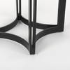 Tanner 32'L x 32'W Pedestal Dining Table | White Marble & Black Metal | Seats 2, by Mercana, 32" length x 32" width x 36" height thumbnail 7