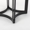 Tanner 32'L x 32'W Pedestal Dining Table | White Marble & Black Metal | Seats 2, by Mercana, 32" length x 32" width x 36" height thumbnail 7