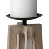 Astra Large Light Brown Wood Pedestal Base Table Candle Holder thumbnail 4