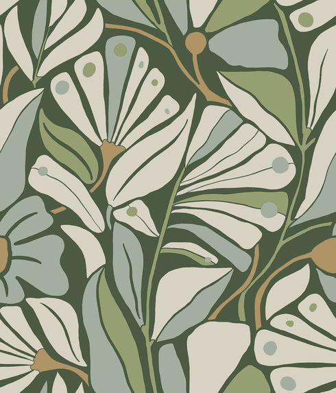 Cabana Club Lush Wallpaper