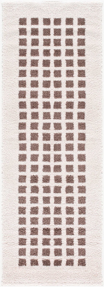 Fossay Shag Machine Woven Rug, by Surya, 7'2.61" length x 2'7.5" width