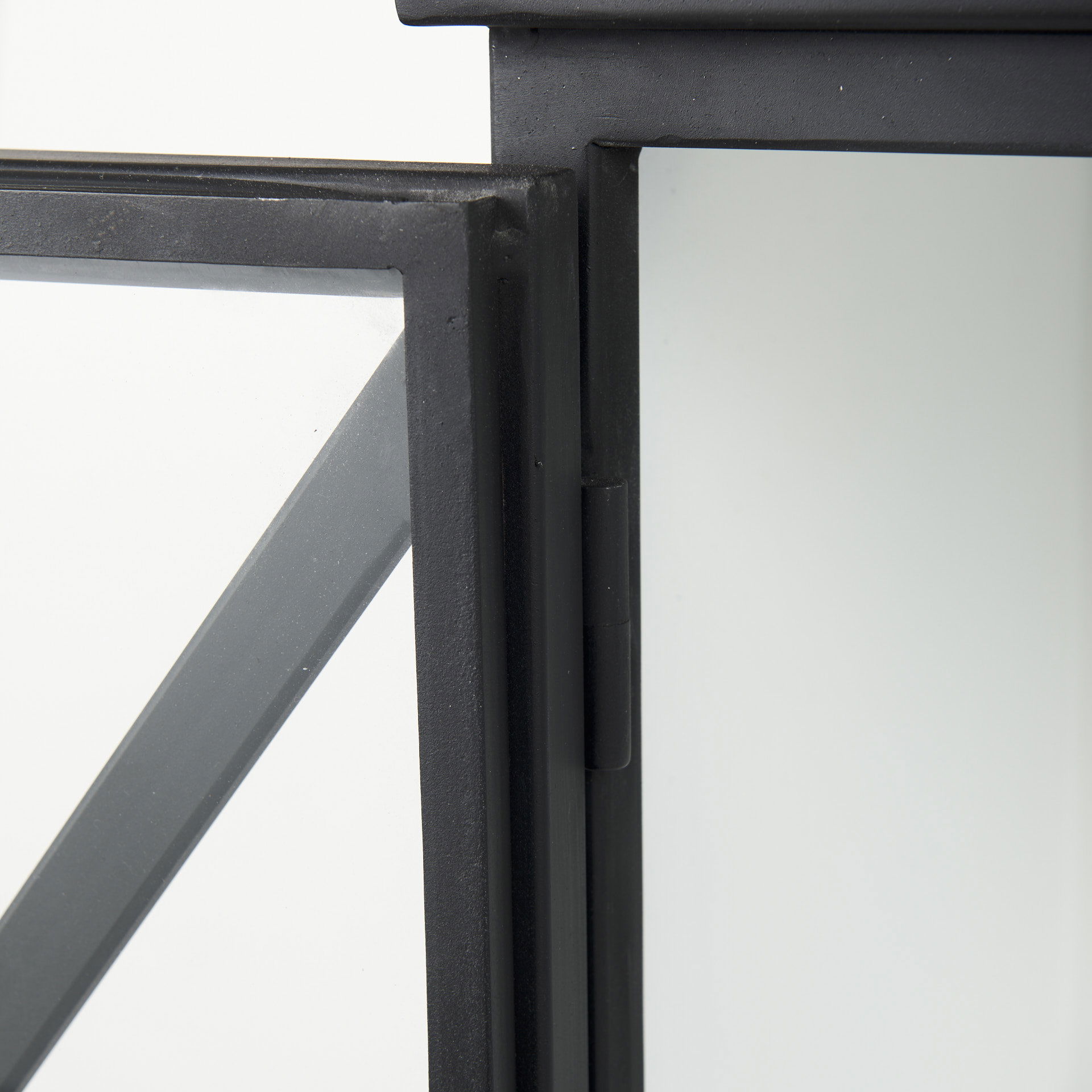 Aurelia Two Door Glass Cabinet, Cabinets & Chest by Mercana, 40.5" length x 16" width x 33" height View 11