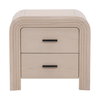 Portland Nightstand Bleach Natural, by Dovetail, 25.6" width x 24" height x 18.18" depth thumbnail 2