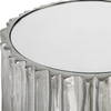 Echo Modern Nickel Drink Table, Side & End Table by Uttermost, 10.5" width x 22.75" height x 10.5" depth thumbnail 5