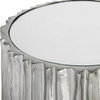 Echo Modern Nickel Drink Table, Side & End Table by Uttermost, 10.5" width x 22.75" height x 10.5" depth thumbnail 5