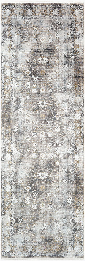 Solar Machine Woven Rug, by Surya, 9'10.11" length x 3'2.58" width
