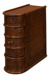 Barnes Leather Book Side Table, by Sarreid, 2' length x 10" width x 2' height thumbnail 3