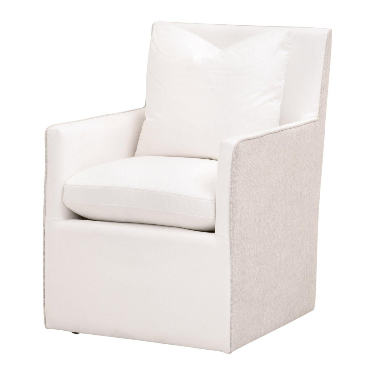 Harmony Arm Chair with Casters, Dining Chair by Essentials for Living, 24" width x 35.25" height x 28" depth View 2