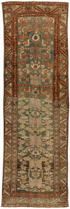 Antique One of a Kind Handmade Rug, by Surya, 9'6" length x 2'10" width thumbnail