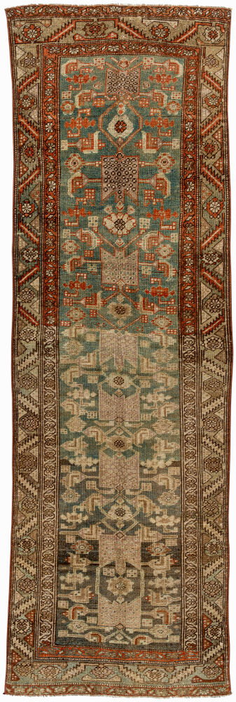 Antique One of a Kind Handmade Rug, by Surya, 9'6" length x 2'10" width