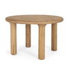 Soma 48' Light Brown Acacia Wood Round Dining Table thumbnail 0