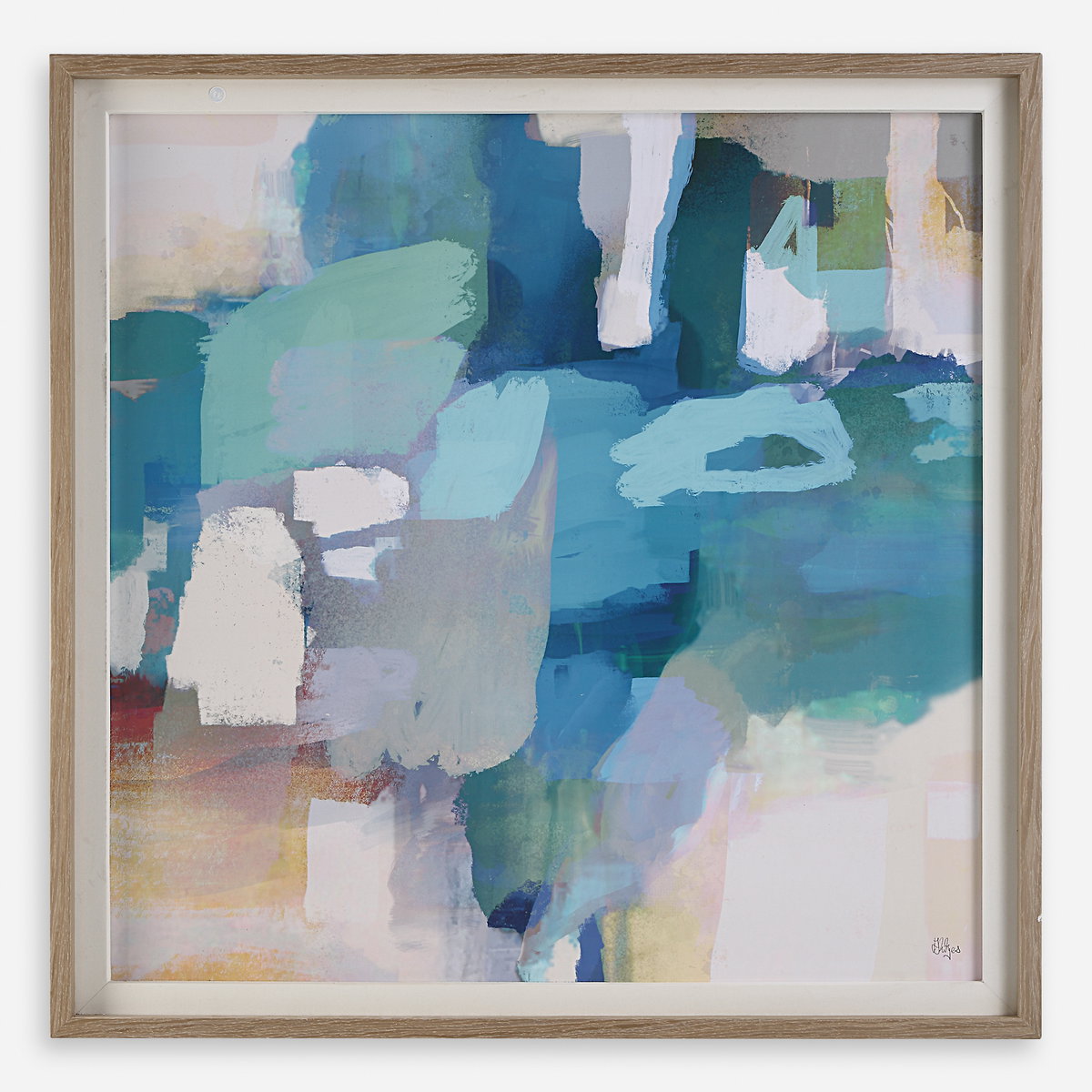 Continue On Abstract Framed Print, Art by Uttermost, 46.5" width x 46.5" height x 3" depth View 1
