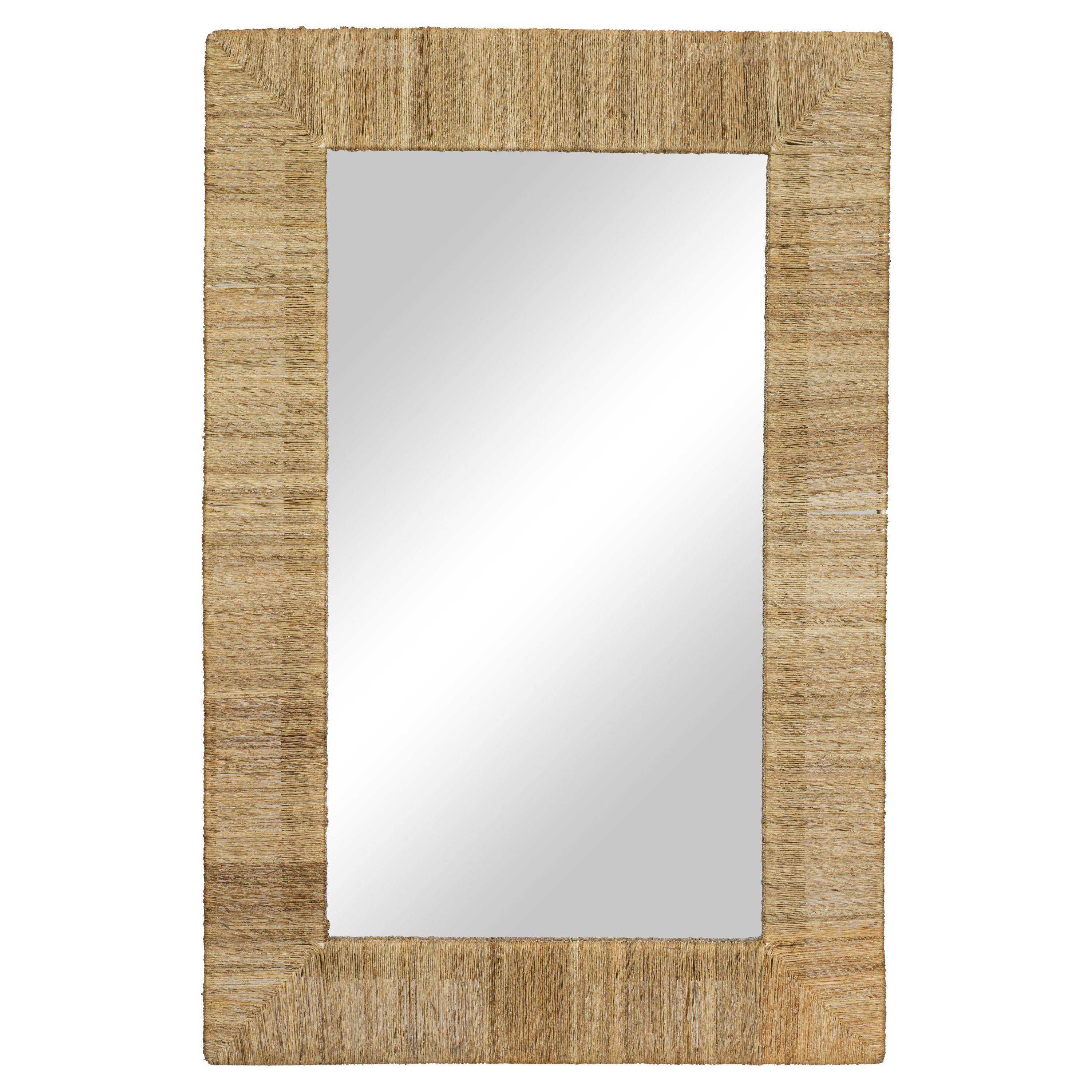 Highball Jute Rectangular Mirror, by Woven, 36.5" length x 24" width x 2" depth View 2