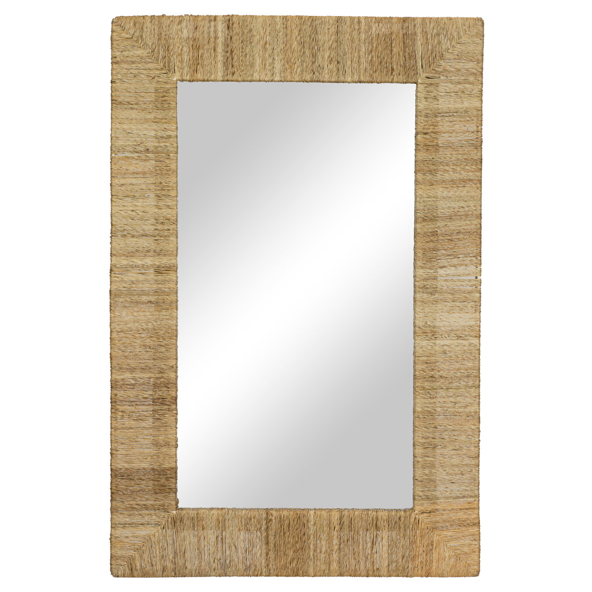 Highball Jute Rectangular Mirror, by Woven, 36.5" length x 24" width x 2" depth View 2
