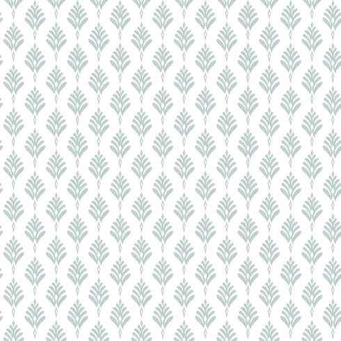French Scallop Light Grey Wallpaper