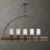 Atwood 5 Light Rustic Linear Chandelier thumbnail 0