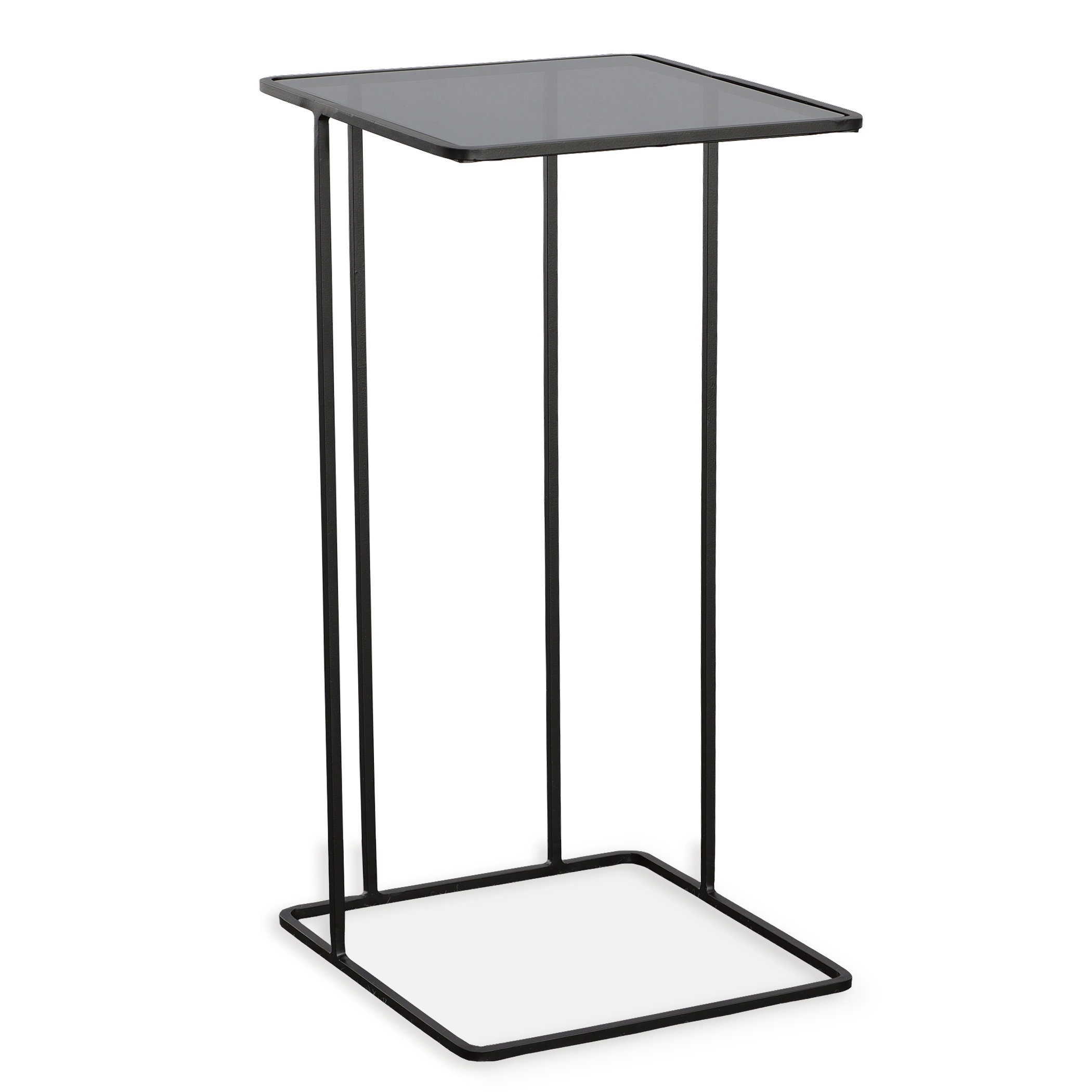 Cadmus Black Accent Table, Furniture by Uttermost, 12.25" width x 24" height x 12.25" depth View 1