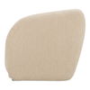 Faye Accent Chair Beige Boucle, by Moe's Home, 33.5" width x 29.8" height x 32.2" depth thumbnail 3