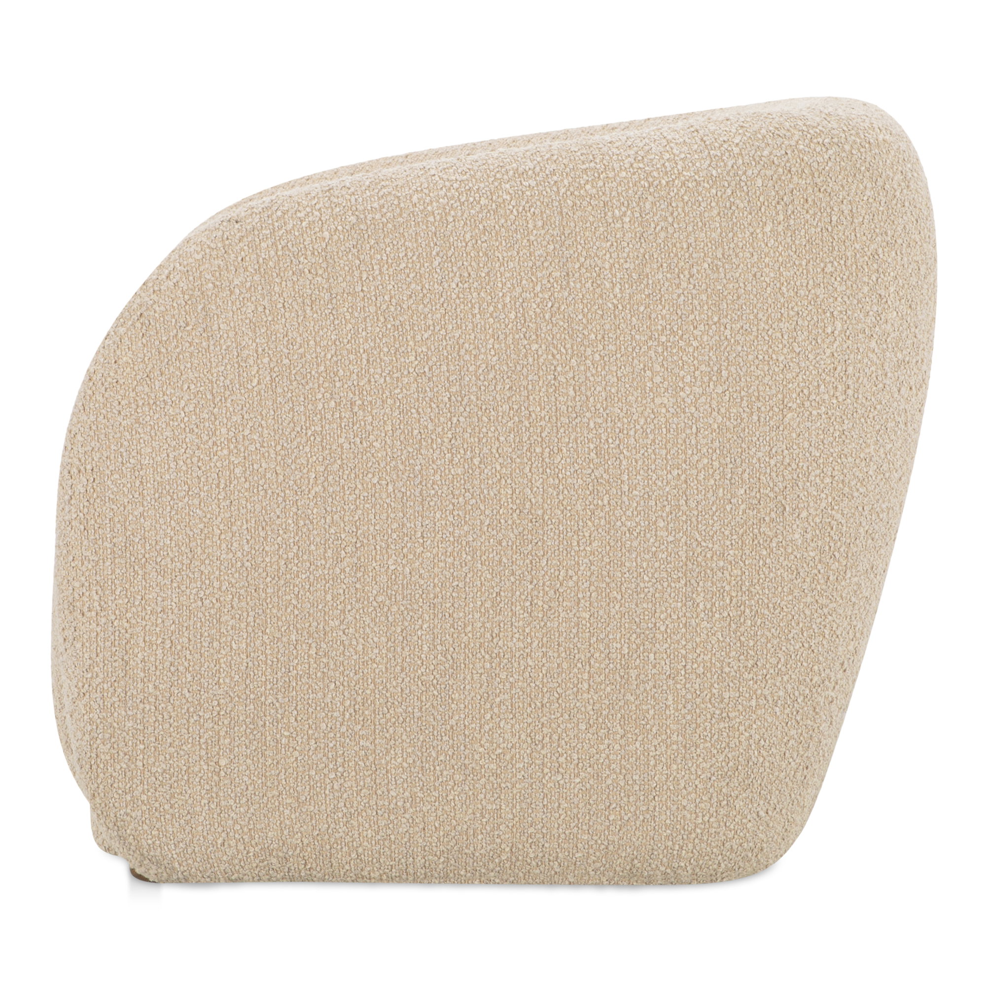 Faye Accent Chair Beige Boucle, by Moe's Home, 37" width x 29.25" height x 33" depth View 3