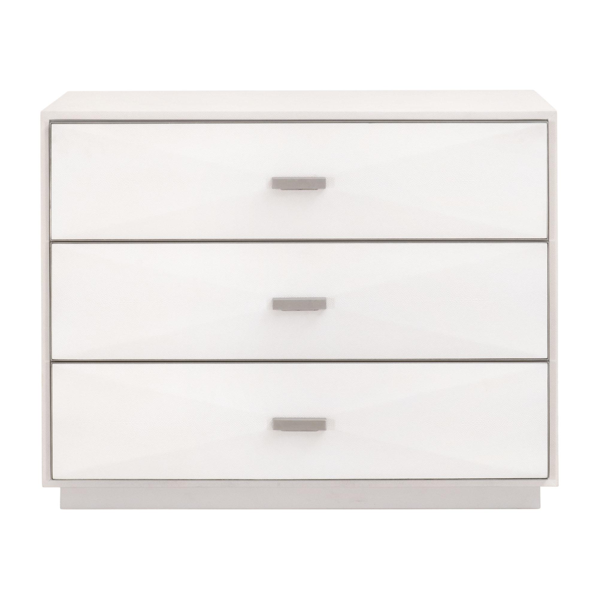 Wynn Shagreen 3-Drawer Nightstand, by Essentials for Living, 38" width x 30.25" height x 19.5" depth View 1