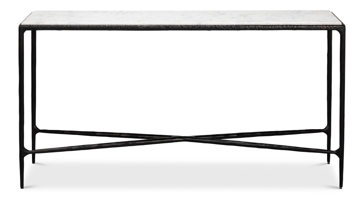 Dakor Console Table, by Sarreid, 1'2" length x 4'10" width x 2'6" height View 2