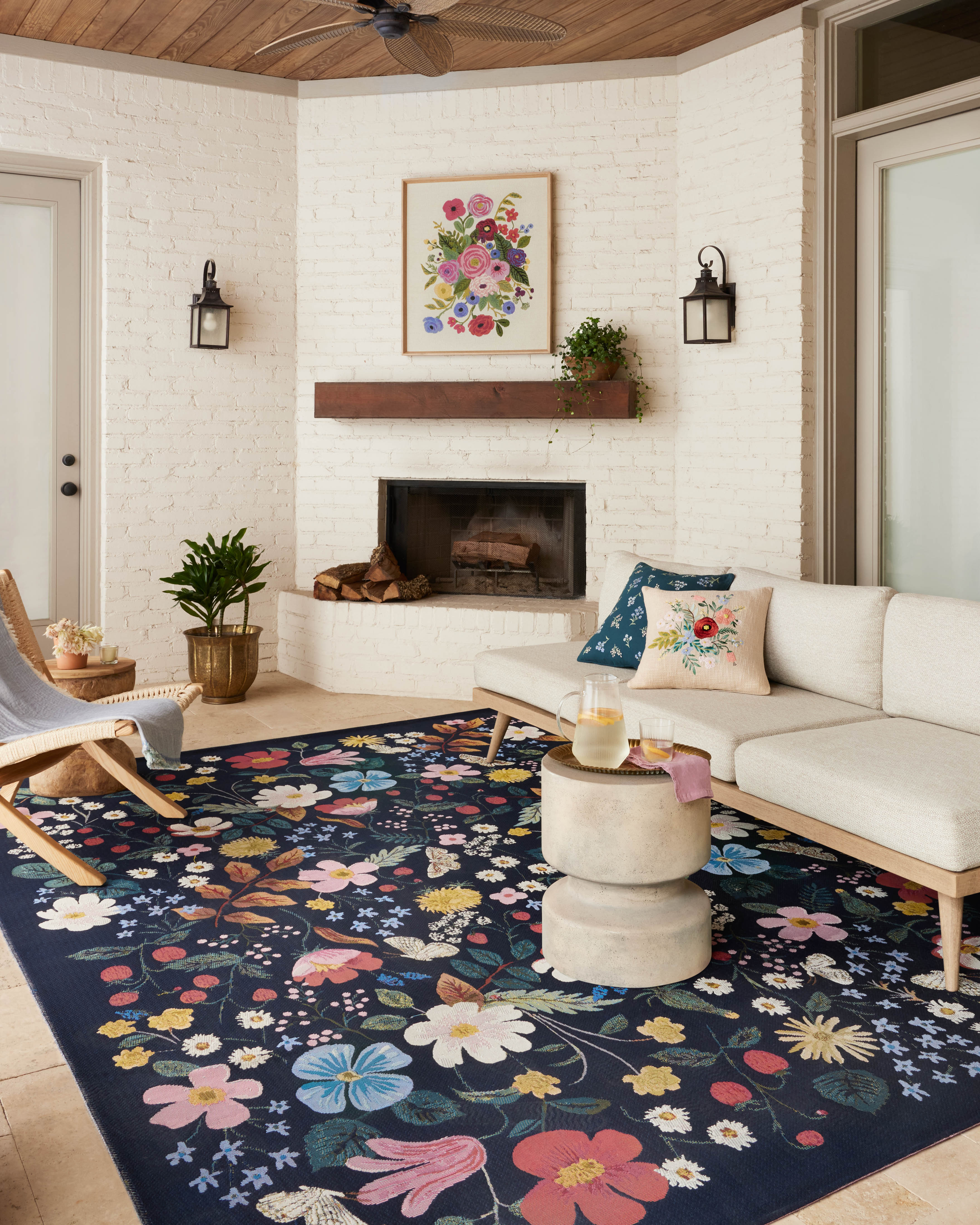 Rifle Paper Co. x Loloi Perennial Rug large image 