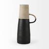 Garand Large 18.8H Two-Toned Black/Natural Ceramic Jug, Decorative Jar by Mercana, 7" length x 6" width x 16" height thumbnail 6