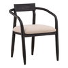 Lucio Dining Chair Cream, by Dovetail, 23.8" width x 31" height x 23" depth thumbnail 1