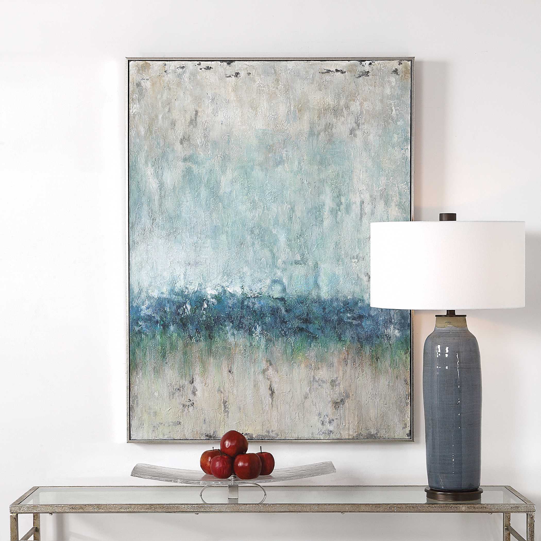 Tidal Wave Abstract Art, Painting by Uttermost, 35" width x 47" height x 2" depth View 2