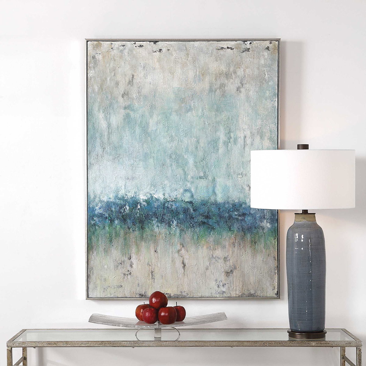 Tidal Wave Abstract Art, by Uttermost, 35" width x 47" height x 2" depth View 2