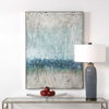 Tidal Wave Abstract Art, by Uttermost, 35" width x 47" height x 2" depth thumbnail 2
