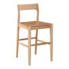 Owing Counter Stool Natural Oak, Counter & Bar Stool by Moe's Home, 19.5" width x 38" height x 20" depth thumbnail 2