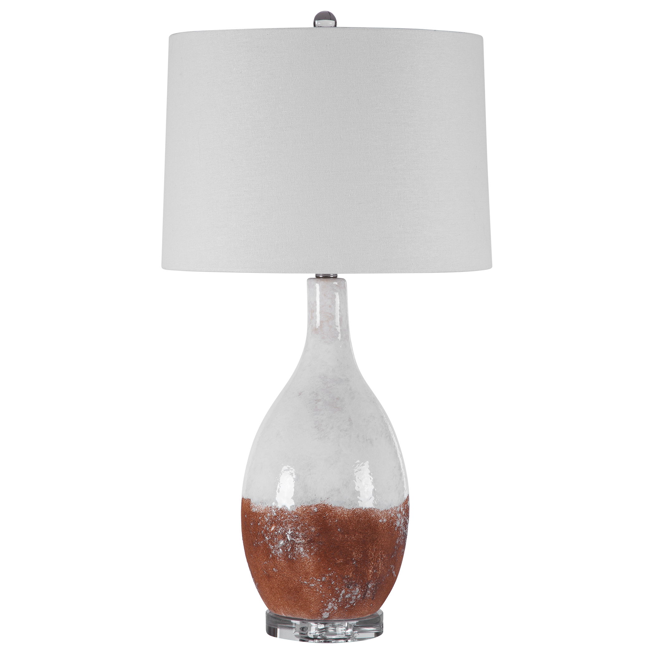 Durango Rust White Table Lamp large image 