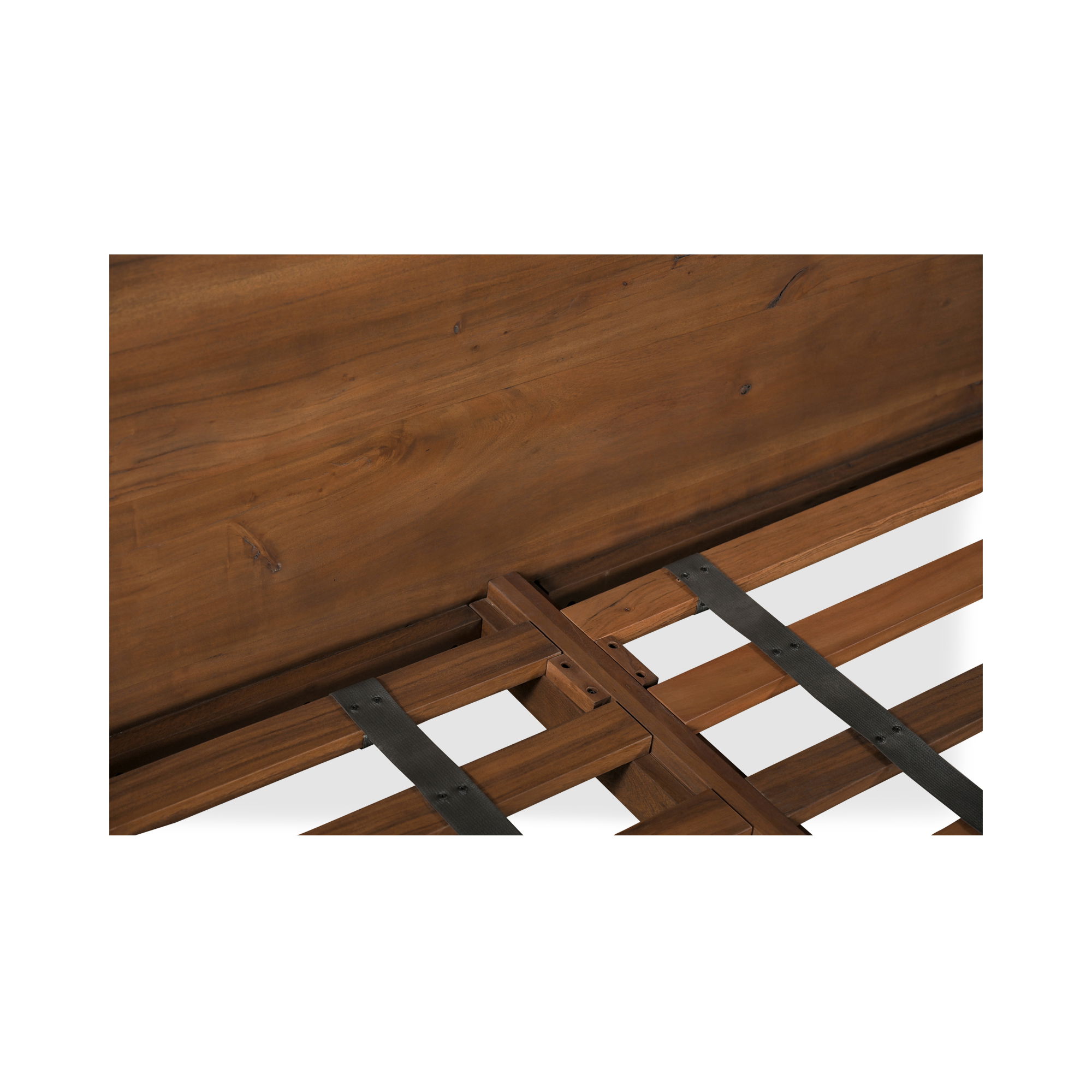 Watson King Bed Brown, by Moe's Home, 81" width x 50" height x 84" depth View 6