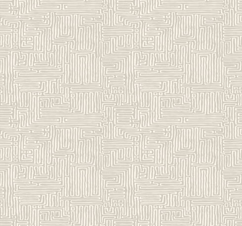 Passages Taupe Wallpaper