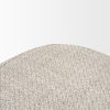 Siren Gray Fabric with Dark Brown Wood Round Accent Stool thumbnail 5