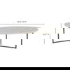 Chloe Coffee Table White, by Moe's Home, 48" width x 15" height x 48" depth thumbnail 8