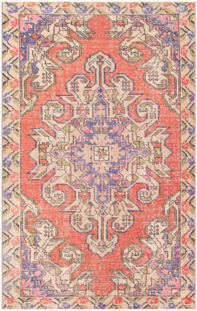 Antique One of a Kind Handmade Rug, by Surya, 7' length x 4'3" width