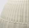 Reyan Large 28.5' Pearl White Ceramic Striped Vase thumbnail 9