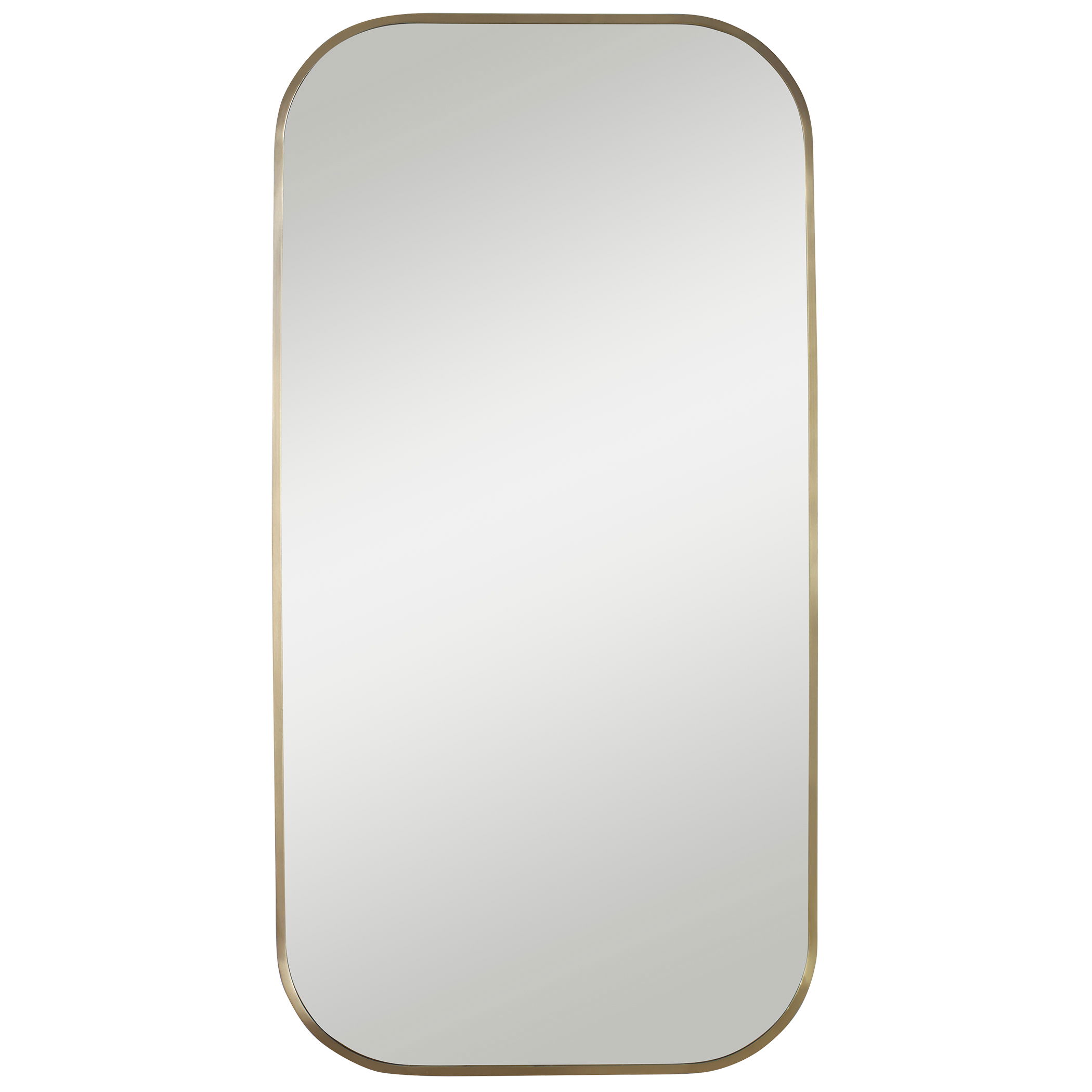 Taft Plated Brass Mirror, by Uttermost, 21" width x 41" height x 0.75" depth View 1