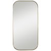 Taft Plated Brass Mirror, by Uttermost, 21" width x 41" height x 0.75" depth thumbnail 1