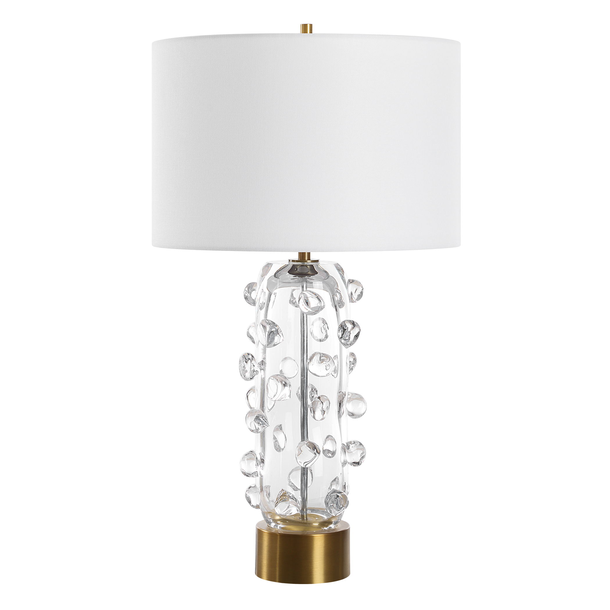 Aura Clear Glass Table Lamp large image 